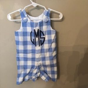 Blue gingham Jon Jon